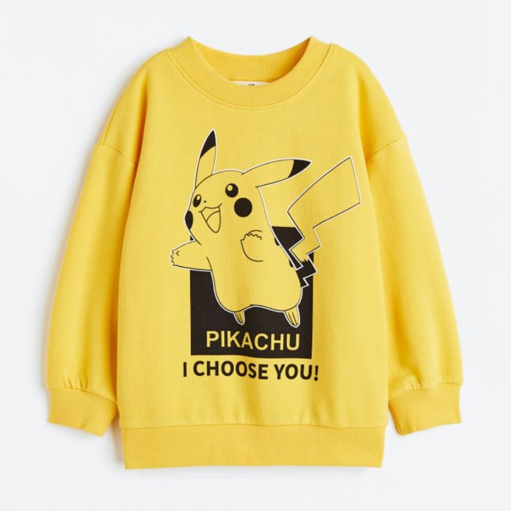 NWT Pikachu Printed Sweatshirt Size 8-10